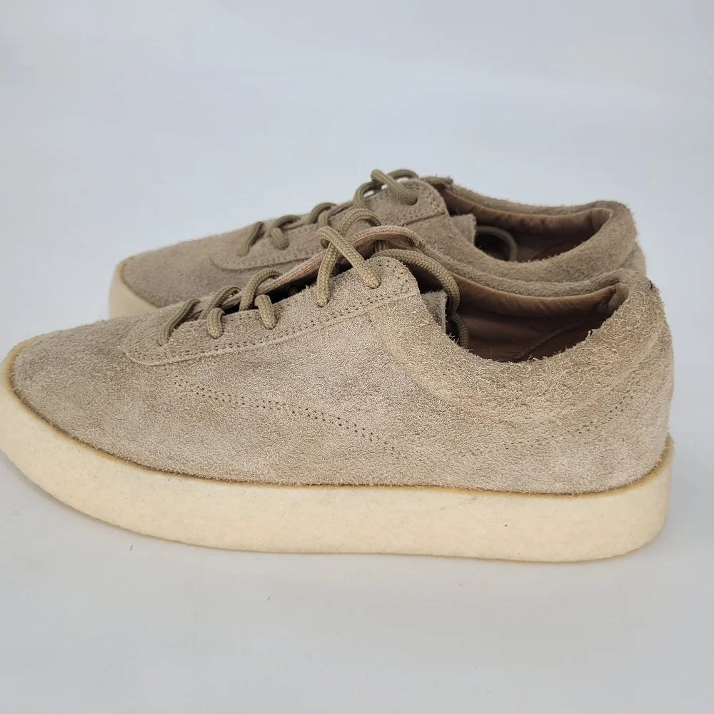 Yeezy season 6 crepe thick shaggy suede sneaker taupe mens 7.5 - Picture 2 of 8